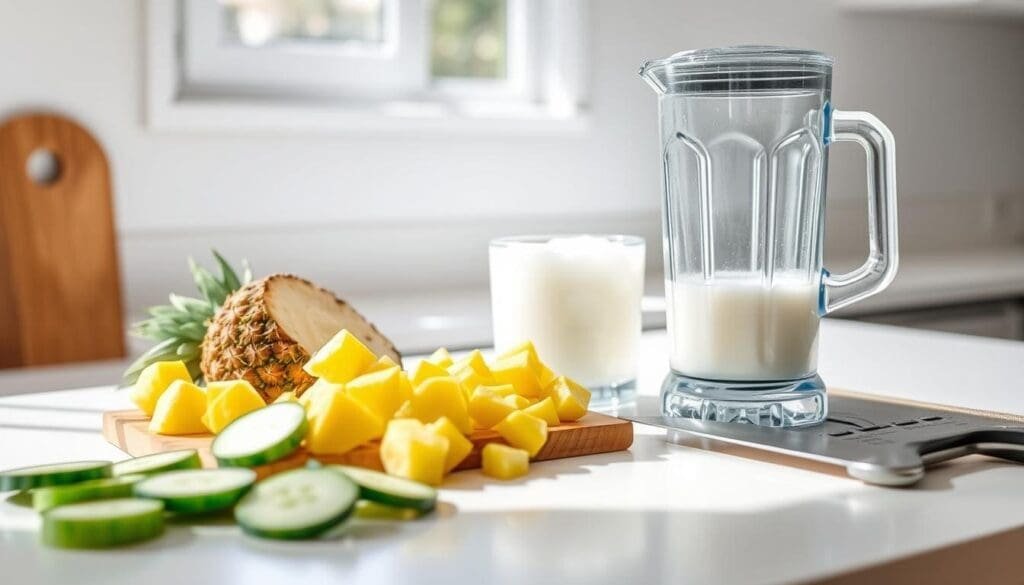 Step-by-step instructions for a healthy drink