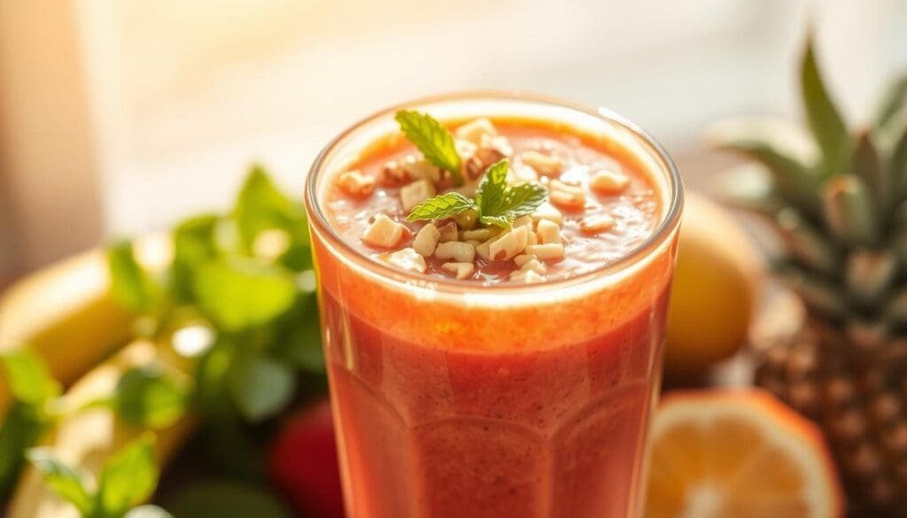 Enhancing smoothie flavor with fresh ingredients